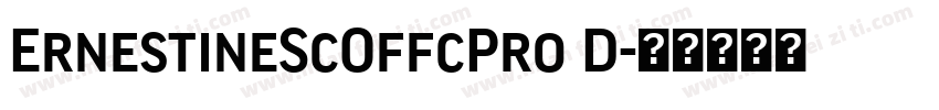 ErnestineScOffcPro D字体转换